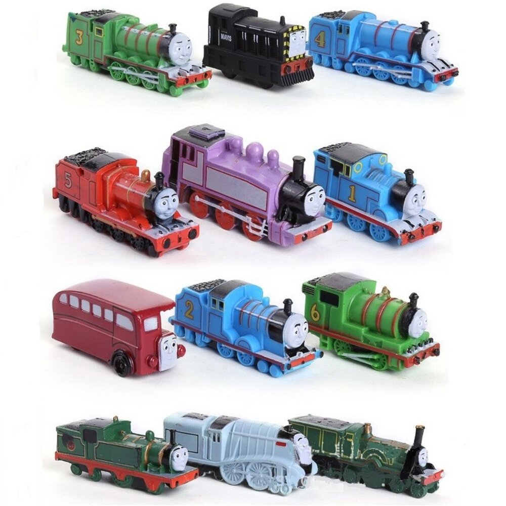 Thomas & Friends Train Playset 12 Figure Cake Topper Toy Set Collectible